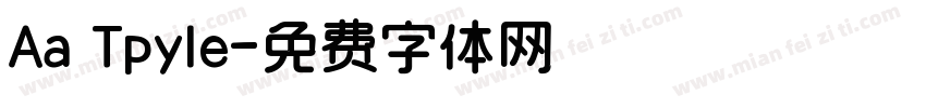Aa Tpyle字体转换